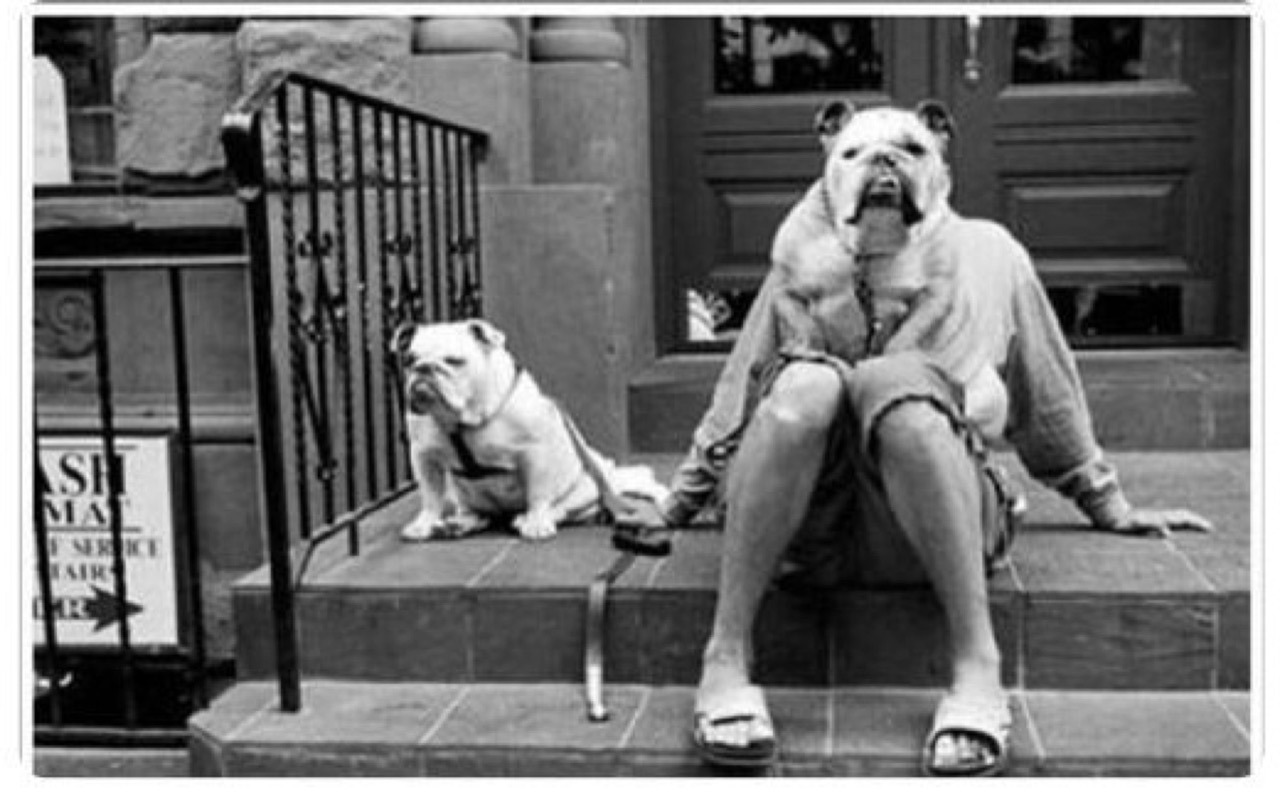 Sort-hvidt fotografi af Elliott Erwitt